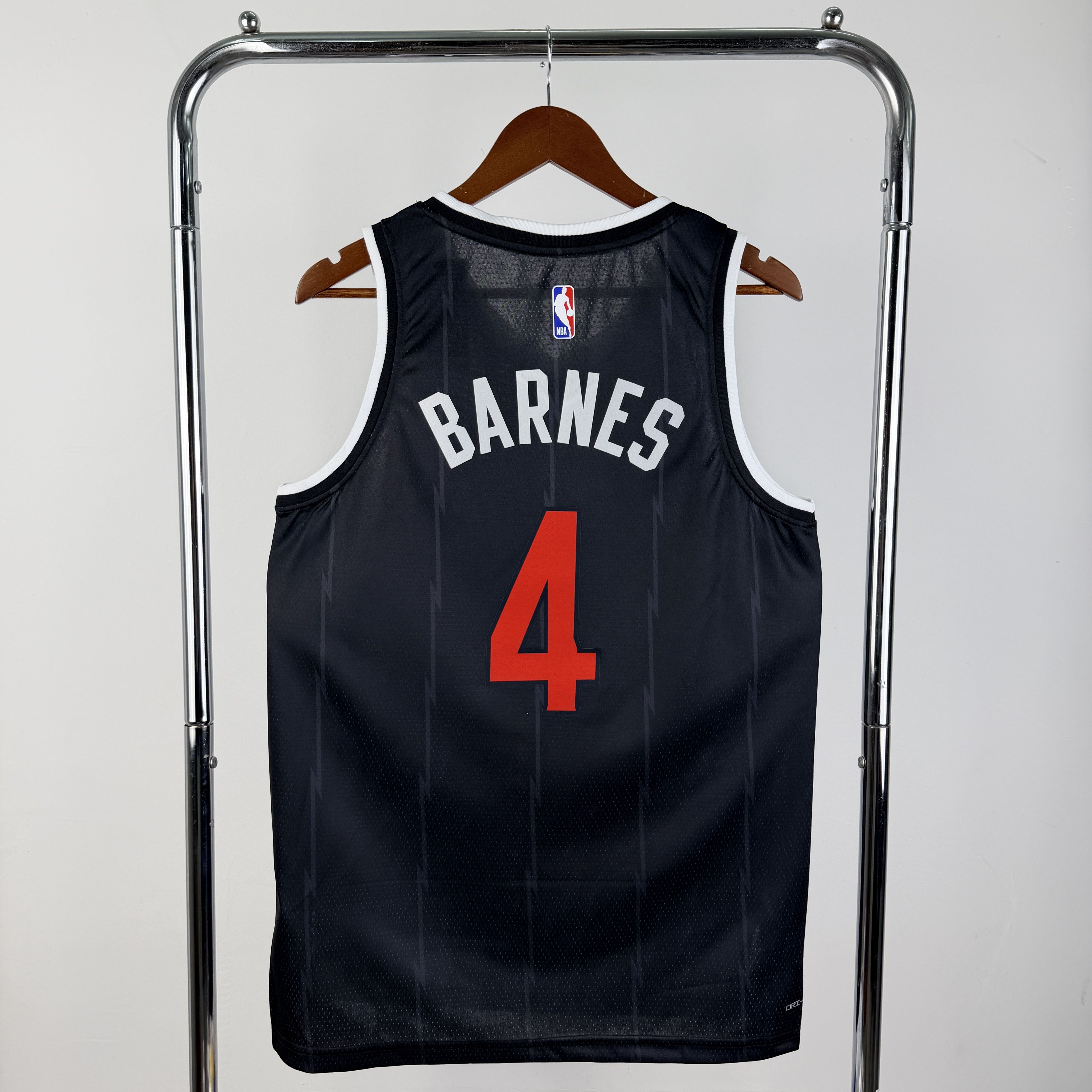 Men Toronto Raptors #4 Barnes Black City Edition Season 2026 Nike NBA Jersey
